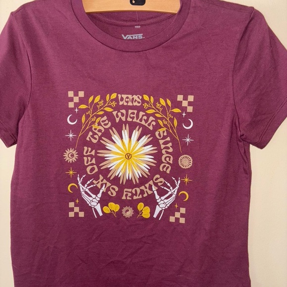 Vans Maroon Cotton Tee - Picture 1 of 4
